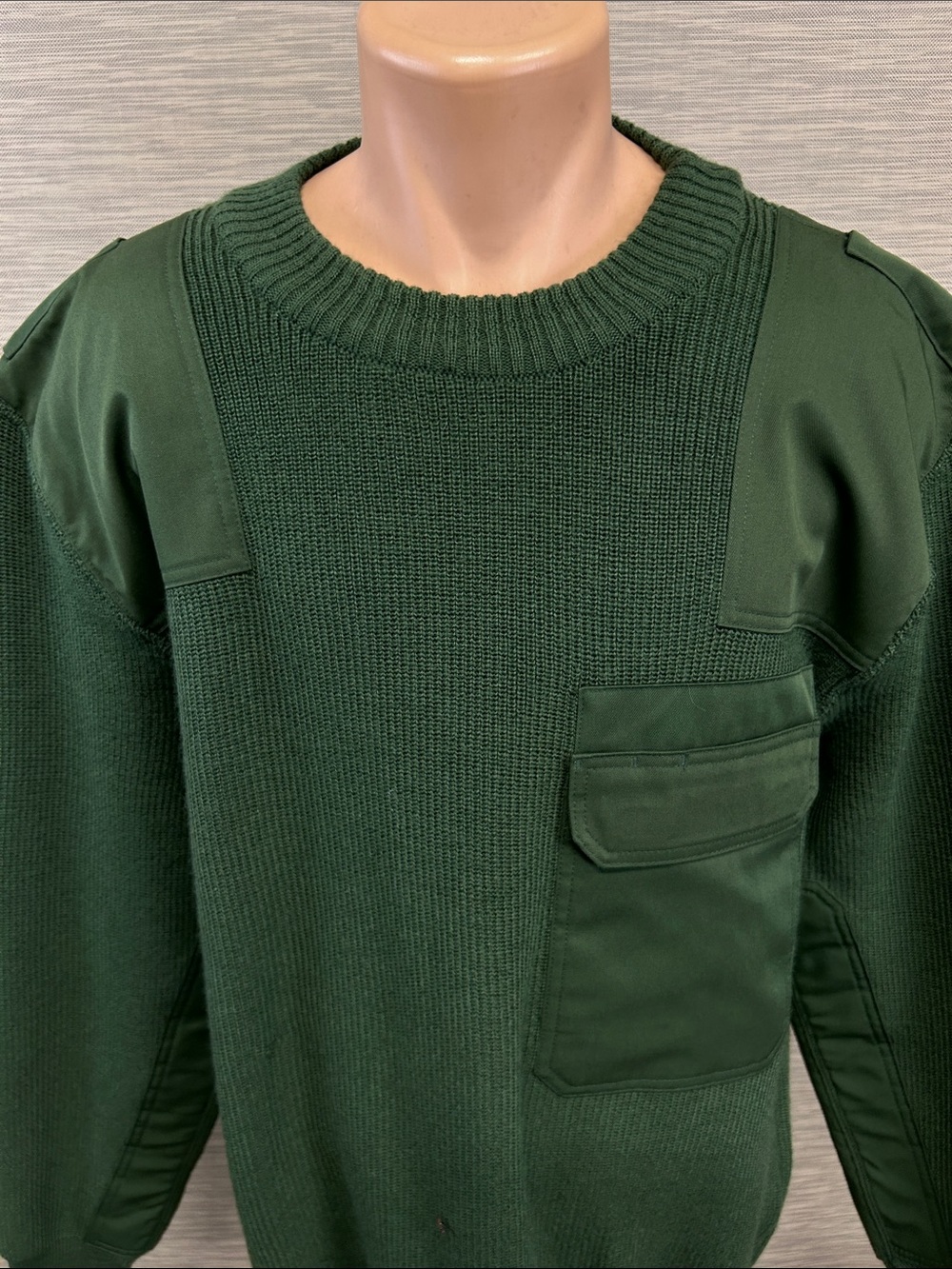 Men's German Commando pullover wool blend Sweater - Olive - 56 (XL) - Picture 2 of 12